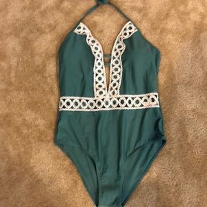 Sexy green one piece